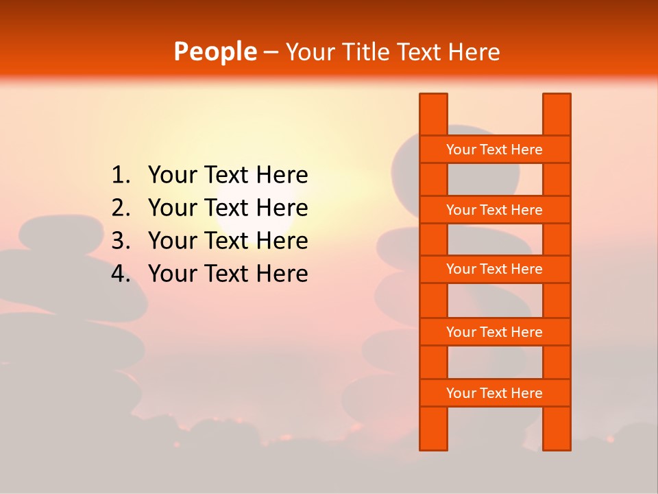 Stack Idyllic Sunrise PowerPoint Template