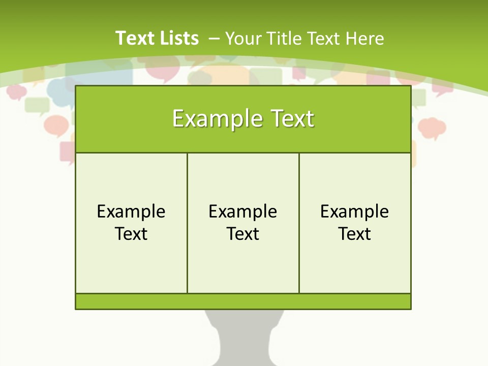 Graphic Bubble Abstract PowerPoint Template