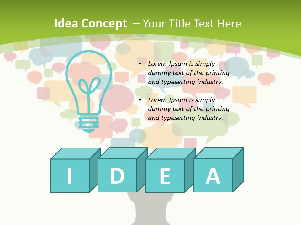 Graphic Bubble Abstract PowerPoint Template