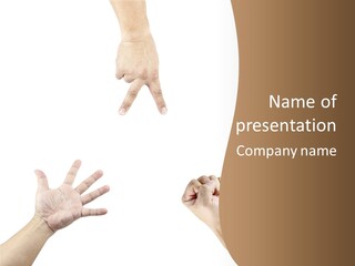 Sign Symbol Hand Sign PowerPoint Template