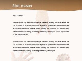 Sign Symbol Hand Sign PowerPoint Template