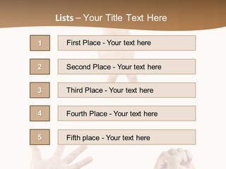 Sign Symbol Hand Sign PowerPoint Template