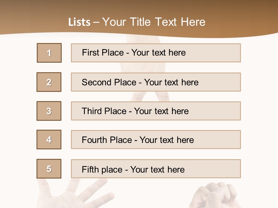 Sign Symbol Hand Sign PowerPoint Template