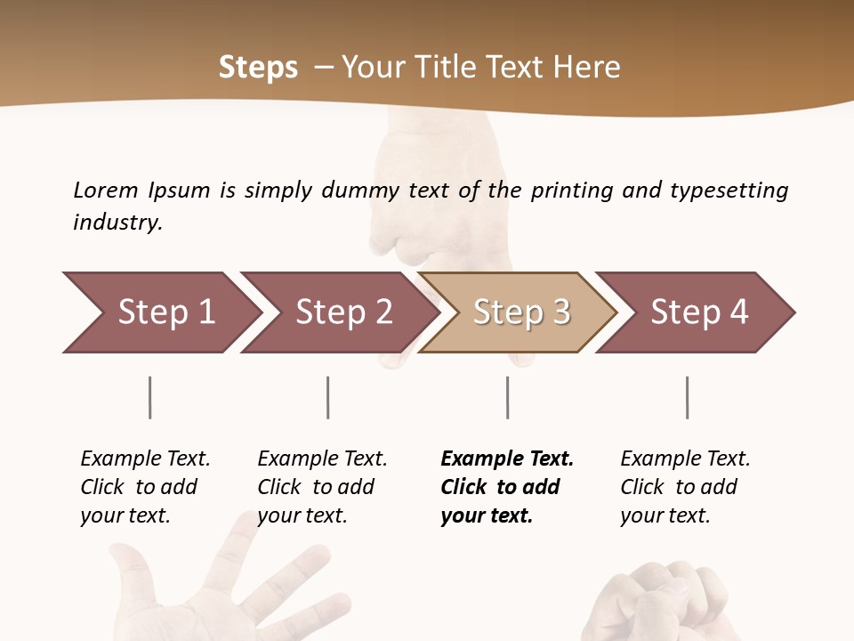Sign Symbol Hand Sign PowerPoint Template