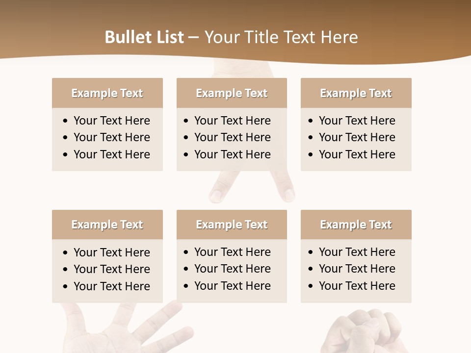 Sign Symbol Hand Sign PowerPoint Template