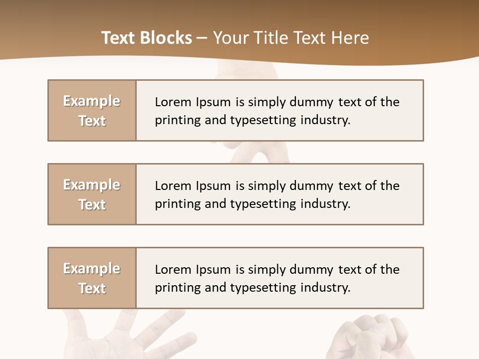 Sign Symbol Hand Sign PowerPoint Template