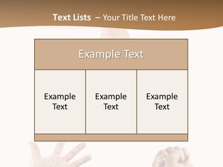 Sign Symbol Hand Sign PowerPoint Template
