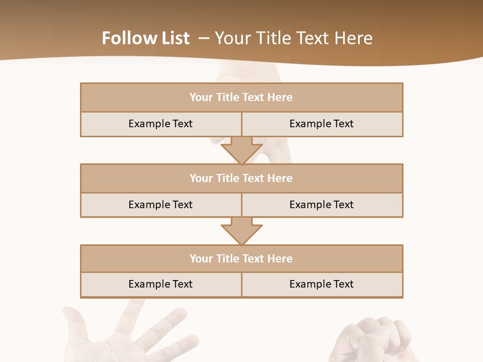 Sign Symbol Hand Sign PowerPoint Template