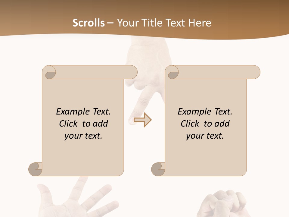 Sign Symbol Hand Sign PowerPoint Template