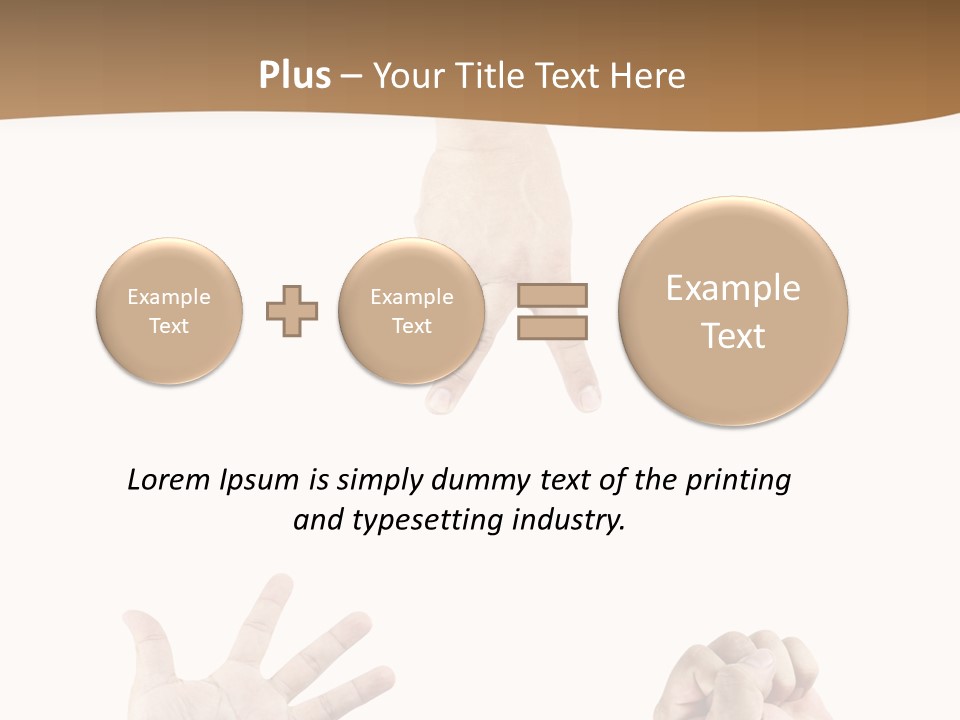 Sign Symbol Hand Sign PowerPoint Template