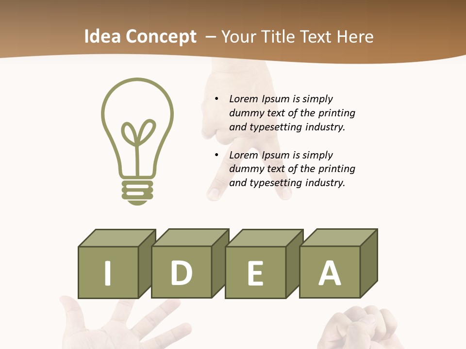 Sign Symbol Hand Sign PowerPoint Template