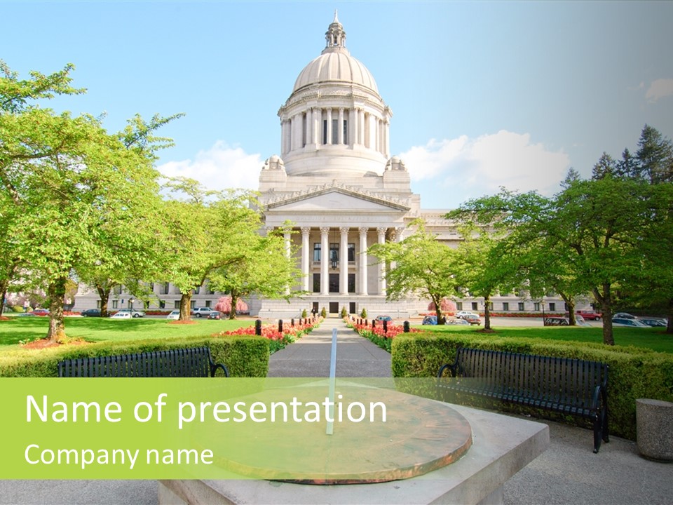 Seat Washington Legislature PowerPoint Template