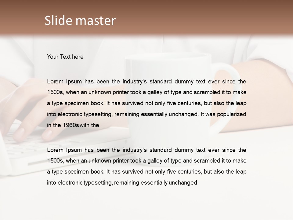 Eyes Laptop Enjoy PowerPoint Template