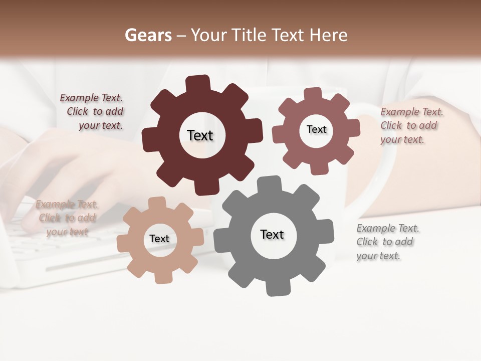 Eyes Laptop Enjoy PowerPoint Template