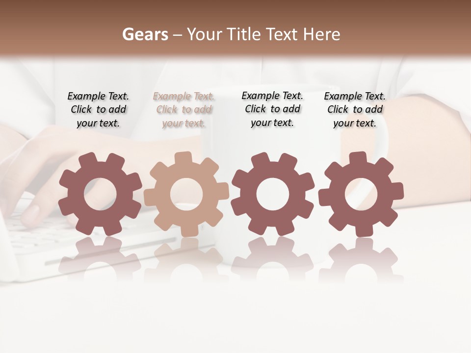 Eyes Laptop Enjoy PowerPoint Template