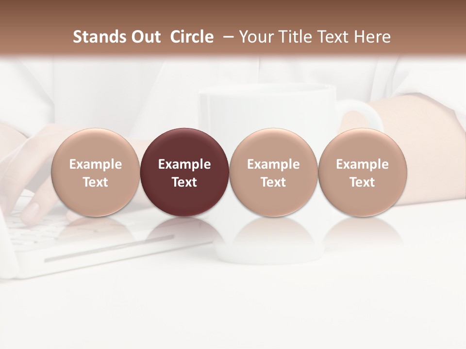 Eyes Laptop Enjoy PowerPoint Template