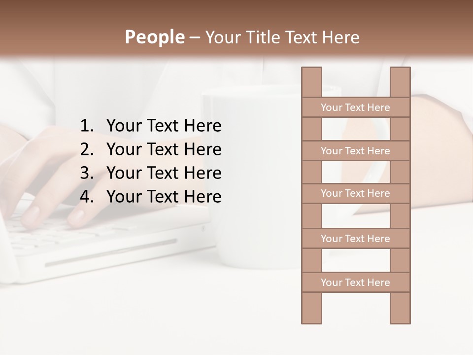 Eyes Laptop Enjoy PowerPoint Template