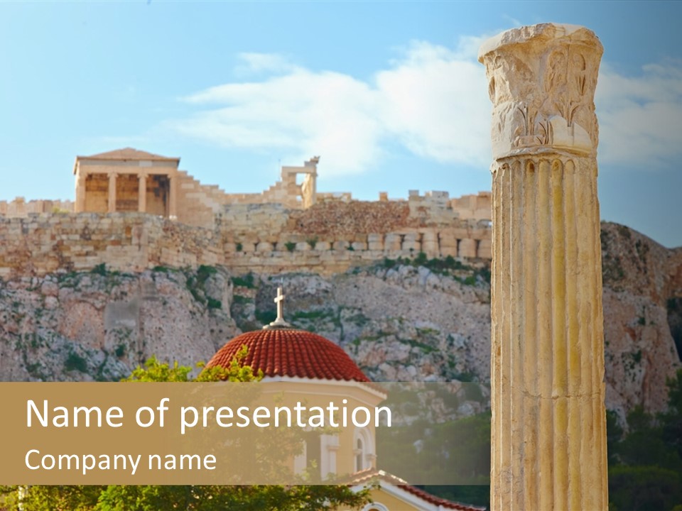 Ancient Antique Golden PowerPoint Template