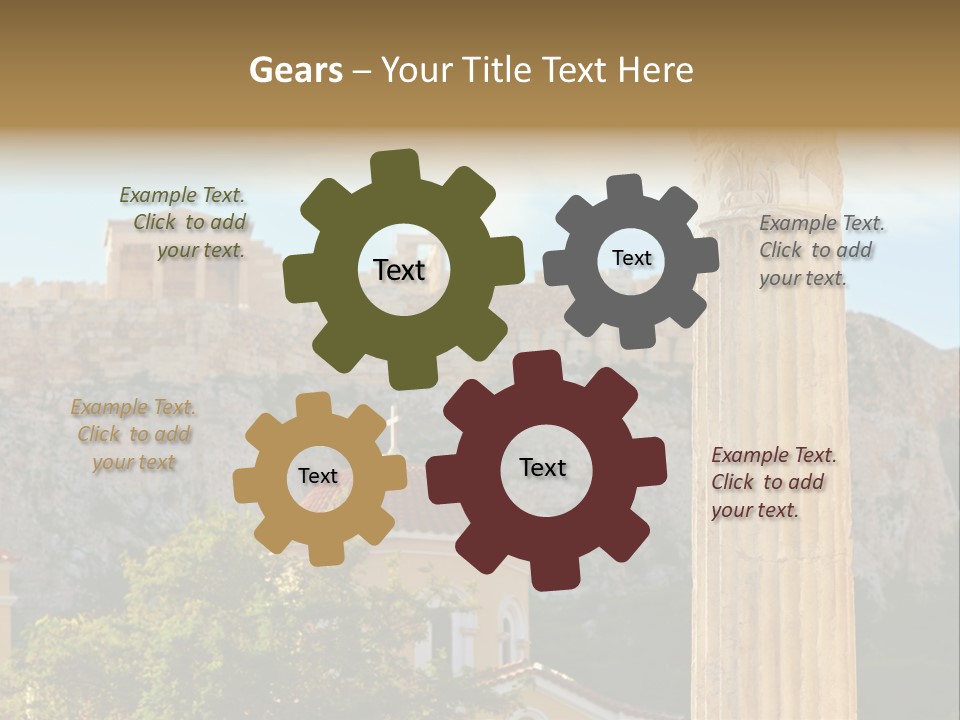 Ancient Antique Golden PowerPoint Template