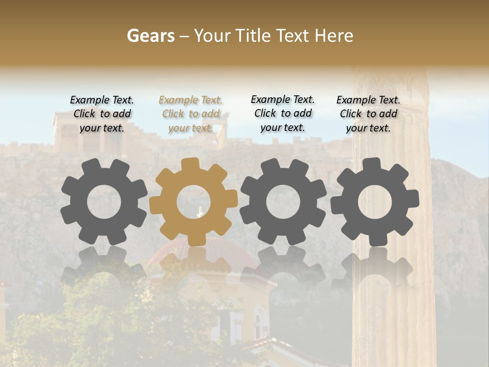 Ancient Antique Golden PowerPoint Template