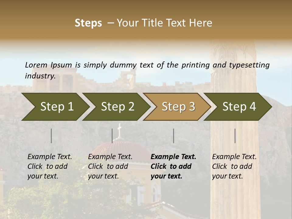 Ancient Antique Golden PowerPoint Template