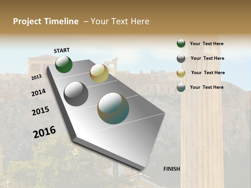 Ancient Antique Golden PowerPoint Template