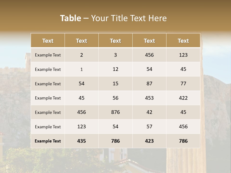 Ancient Antique Golden PowerPoint Template