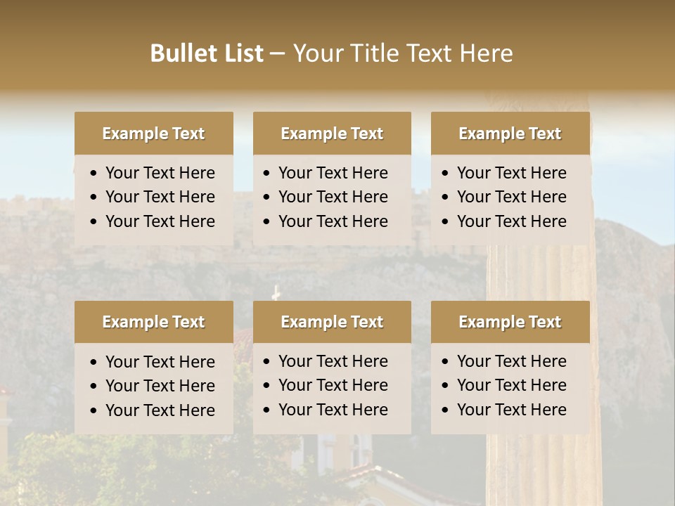 Ancient Antique Golden PowerPoint Template