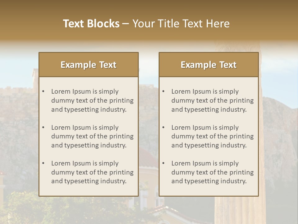 Ancient Antique Golden PowerPoint Template