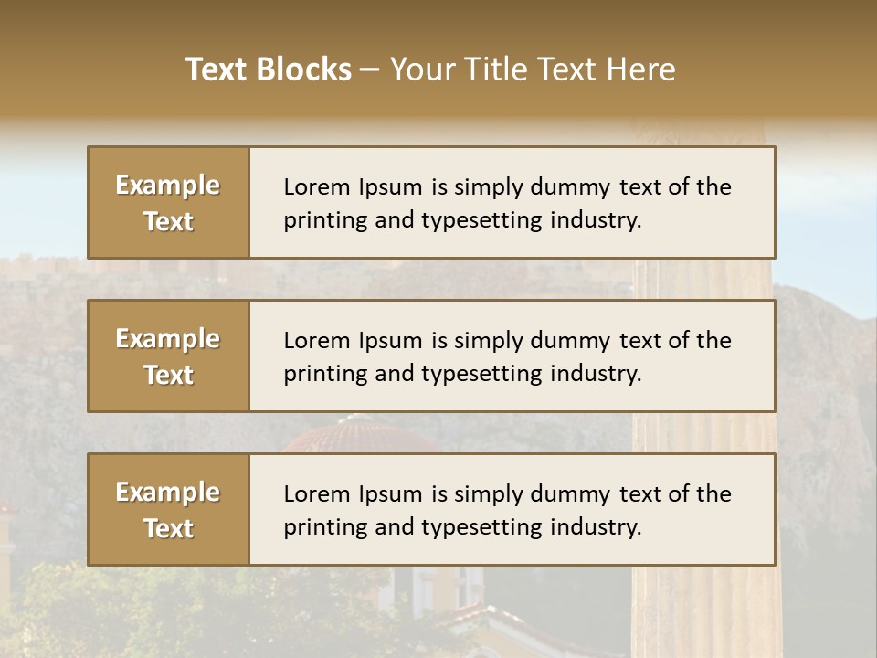 Ancient Antique Golden PowerPoint Template