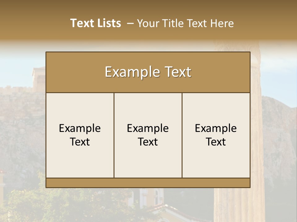 Ancient Antique Golden PowerPoint Template