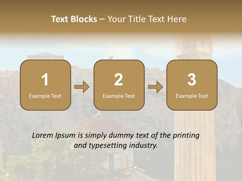 Ancient Antique Golden PowerPoint Template