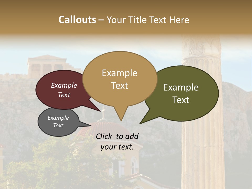 Ancient Antique Golden PowerPoint Template