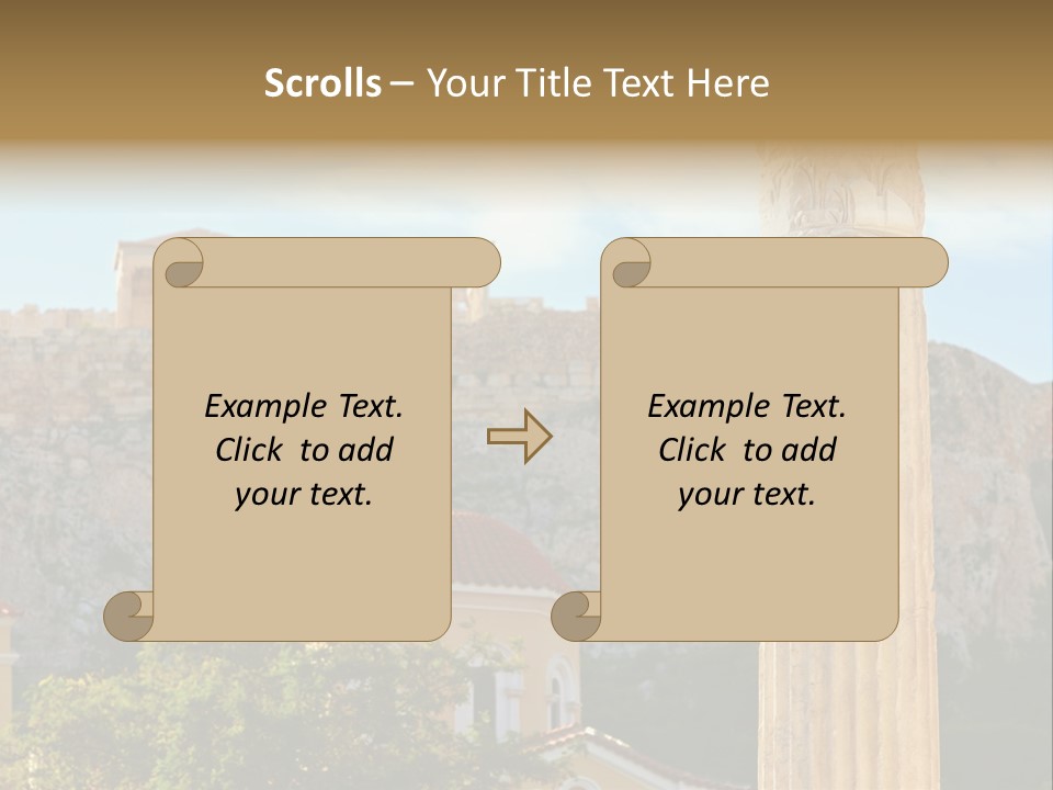 Ancient Antique Golden PowerPoint Template