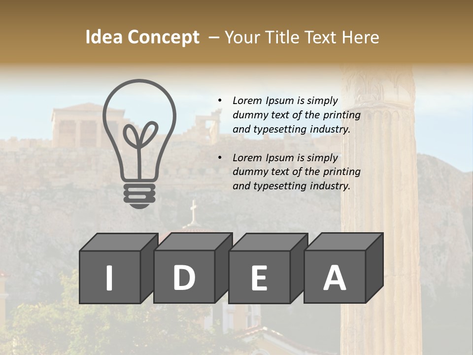 Ancient Antique Golden PowerPoint Template