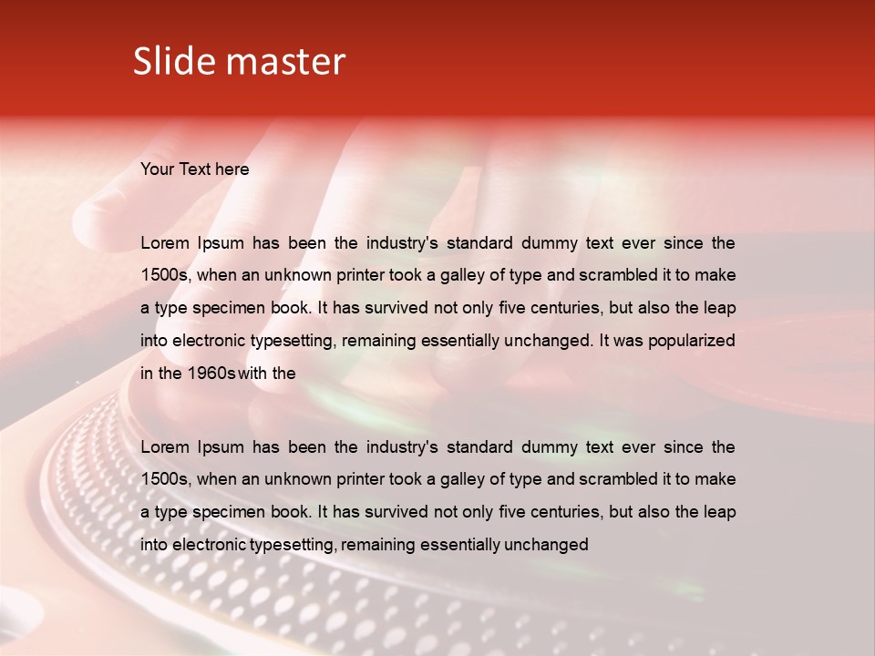 Button Nightclub Lifestyles PowerPoint Template