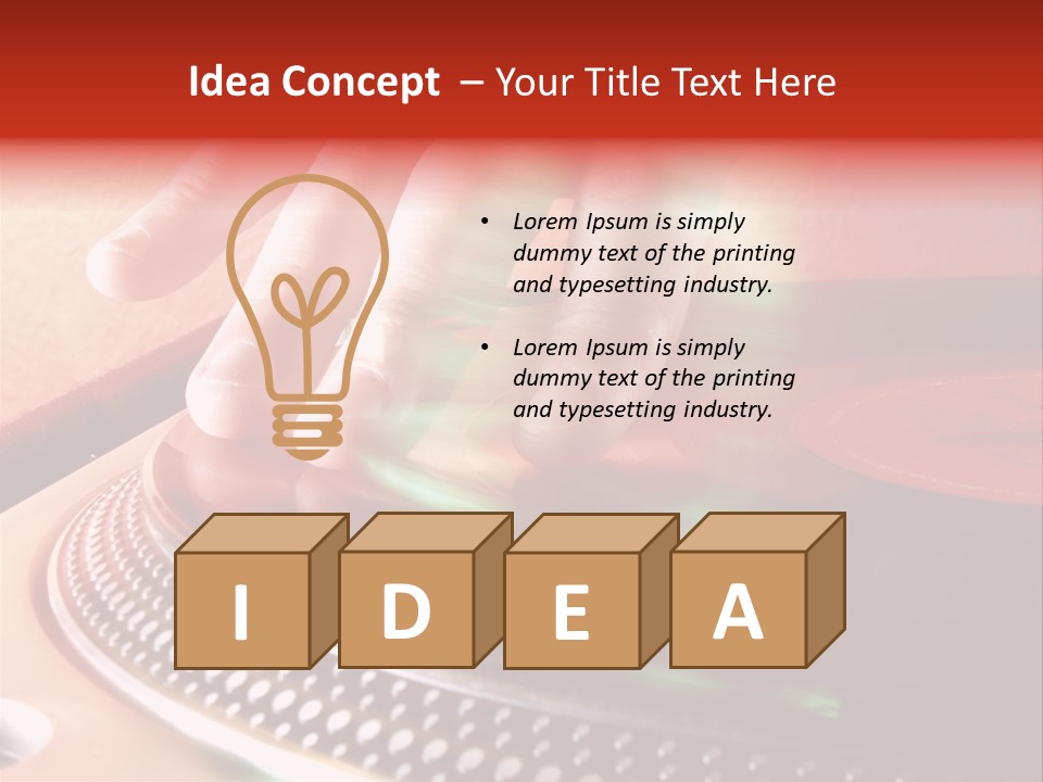 Button Nightclub Lifestyles PowerPoint Template