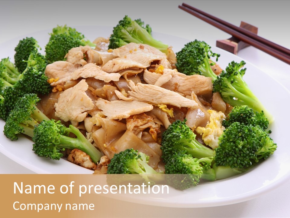 Noodle Chinese Stir PowerPoint Template
