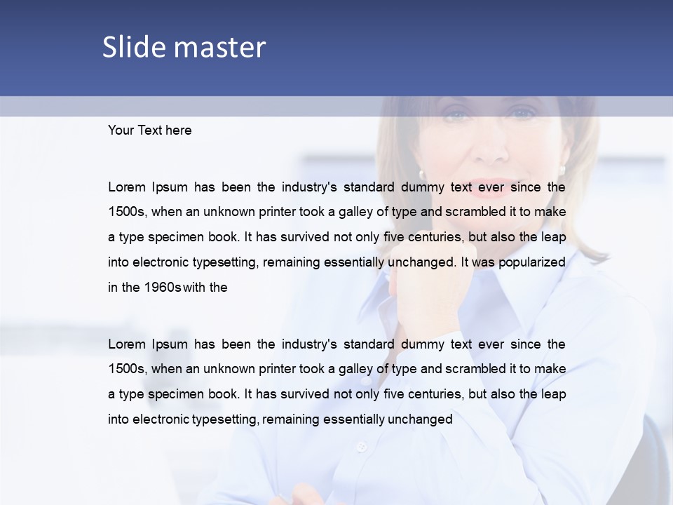 Modern Company Older PowerPoint Template