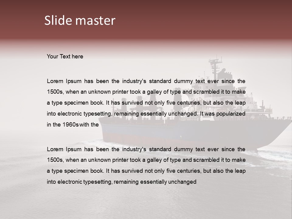 Long Ship Canal PowerPoint Template