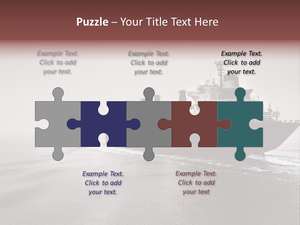 Long Ship Canal PowerPoint Template