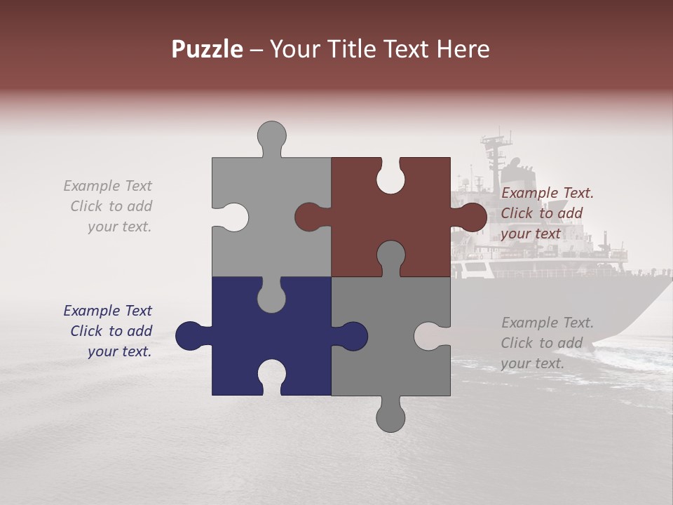 Long Ship Canal PowerPoint Template