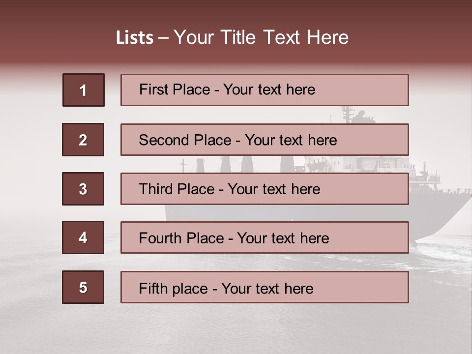 Long Ship Canal PowerPoint Template