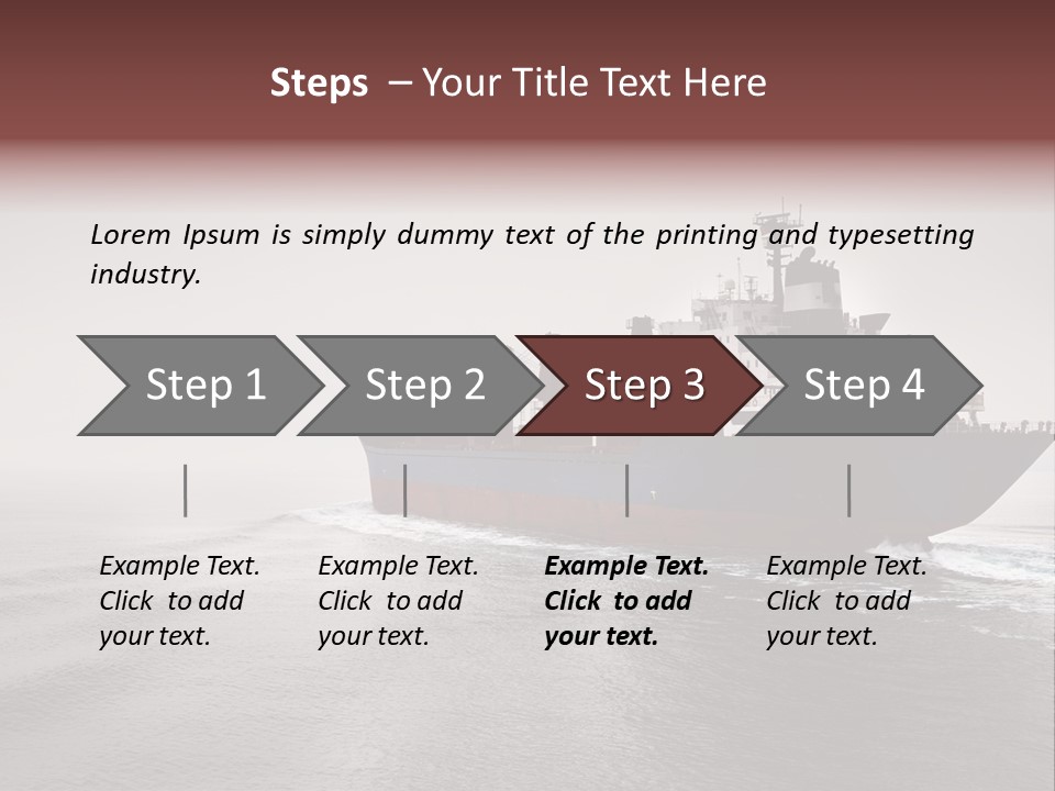 Long Ship Canal PowerPoint Template