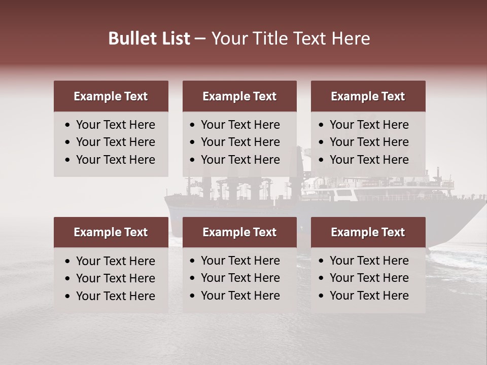 Long Ship Canal PowerPoint Template