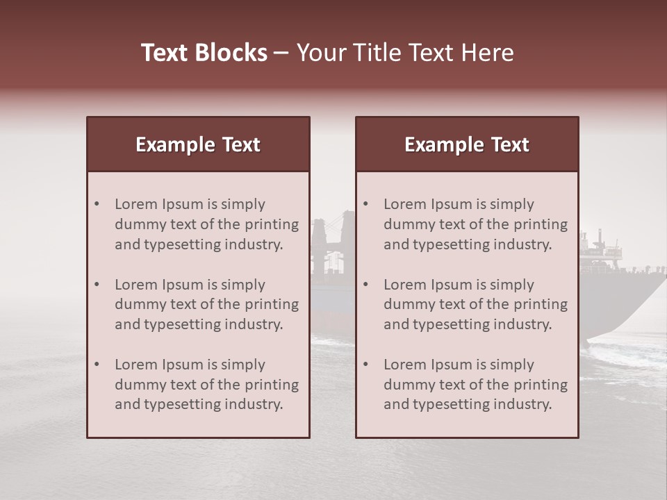 Long Ship Canal PowerPoint Template
