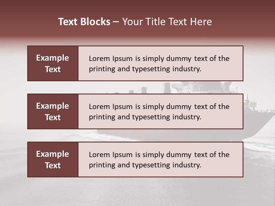 Long Ship Canal PowerPoint Template