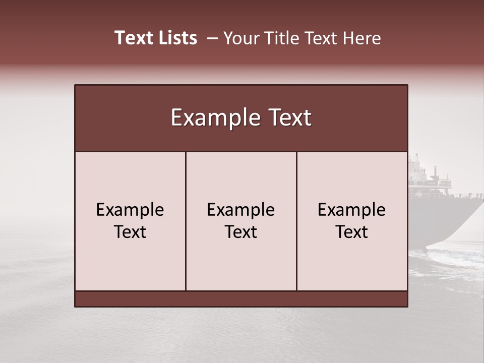 Long Ship Canal PowerPoint Template