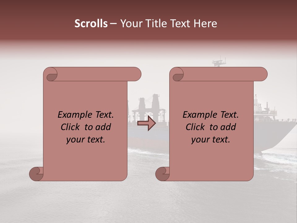 Long Ship Canal PowerPoint Template