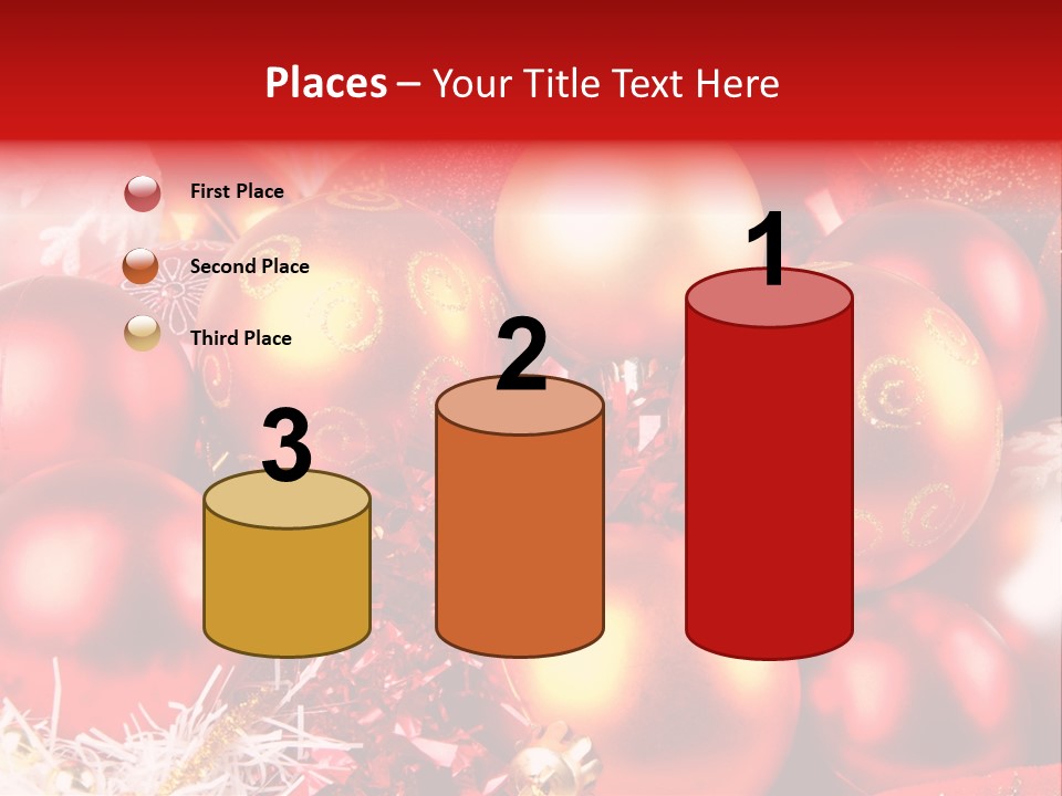 Red Celebrate Glass PowerPoint Template